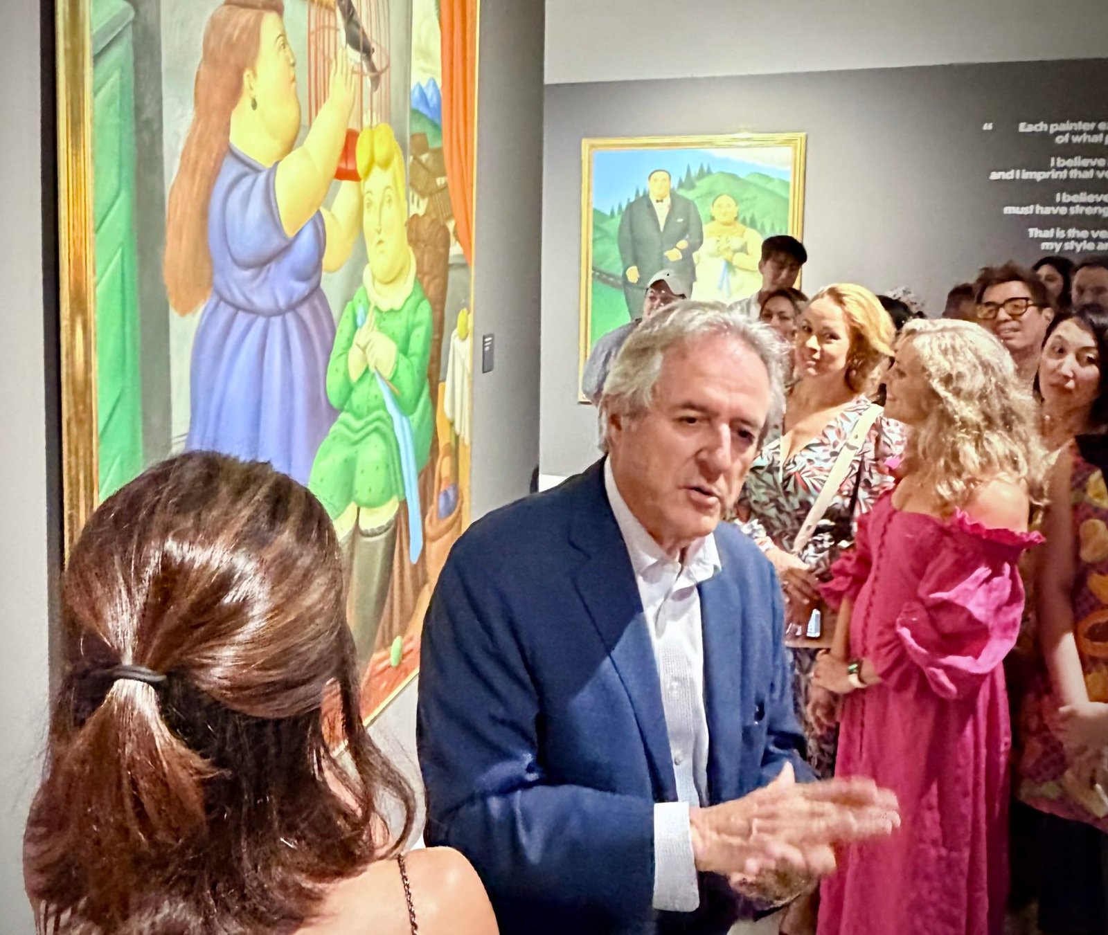 Fernando Botero Jr. at the Botero Exhibition at IMBA Singapore