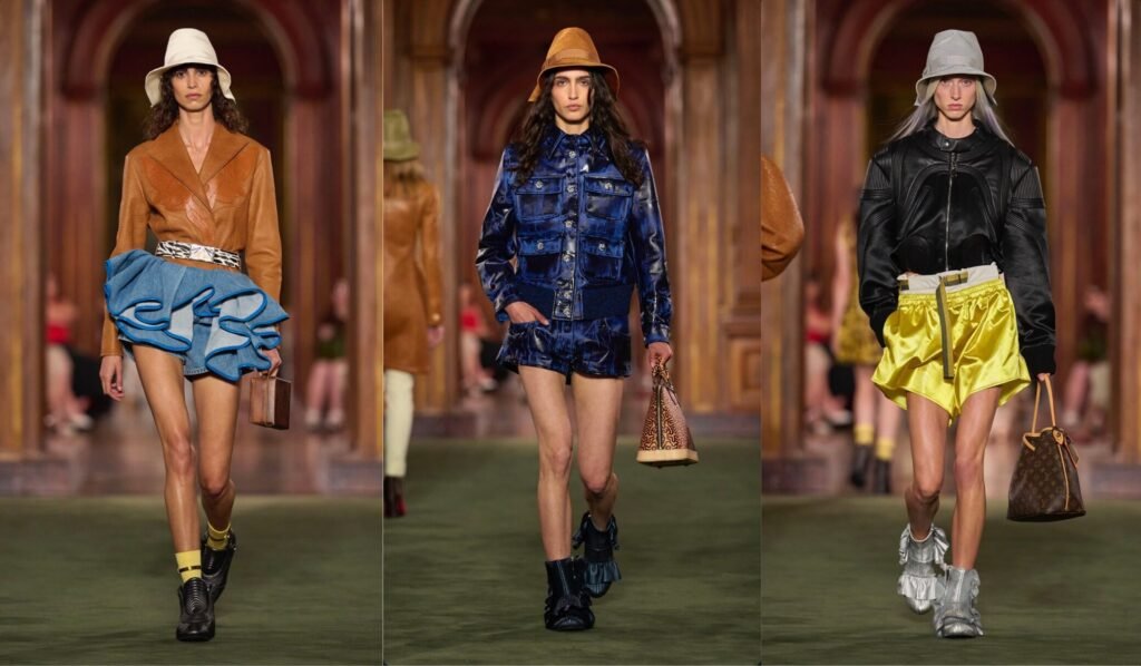Louis Vuitton Cruise 2027 weaves together Renaissance romanticism, '80s power silhouettes, and contemporary streetwear.