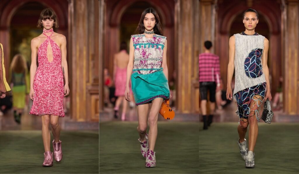 Nicolas Ghesquière's signature retro-futurism at the Louis Vuitton 2027 Cruise Collection.