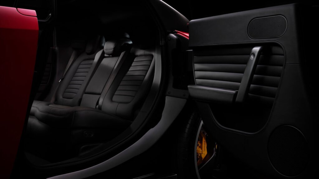 The Ferrari Luce has spacious backseats. 