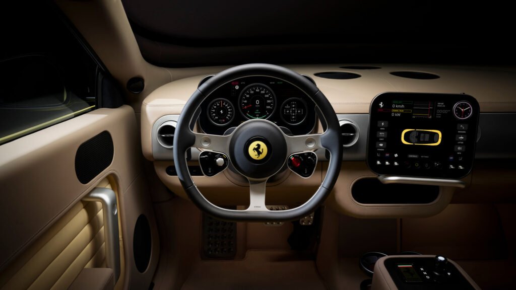 The Ferrari Luce offers 1,000 horsepower, a top speed above 310km/h, and a claimed range of over 500 kilometres.