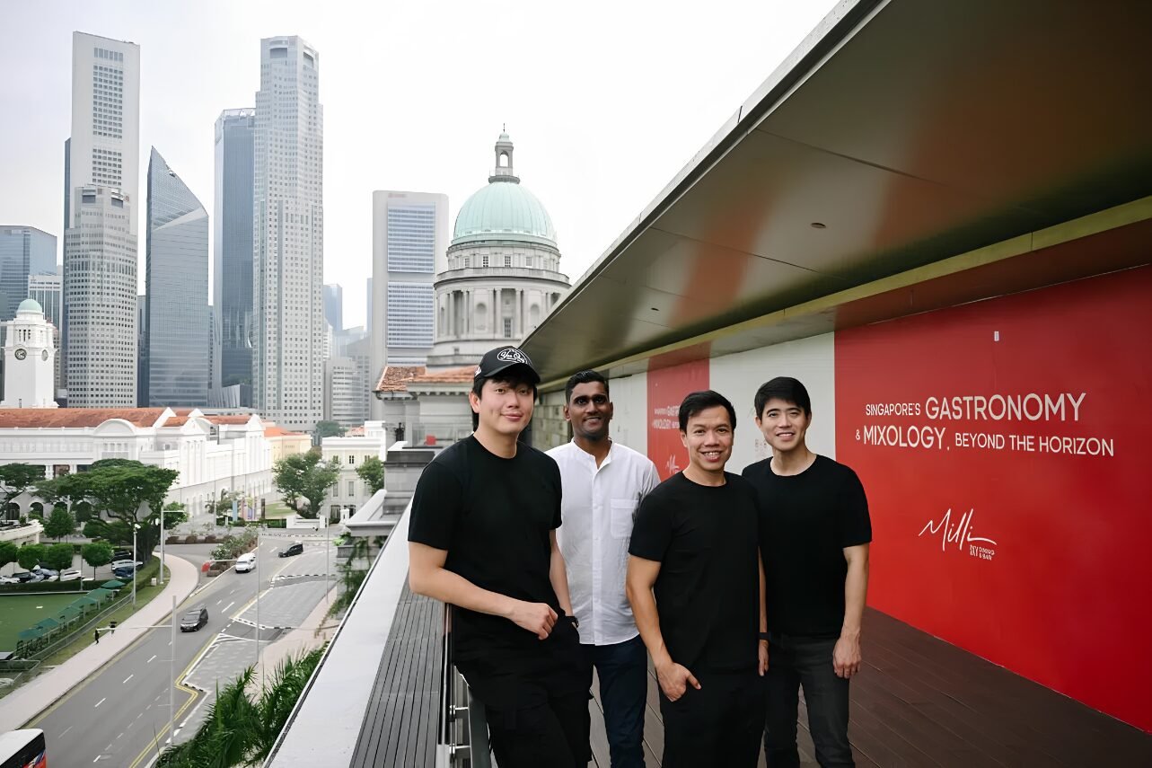 Milli co-founders (from left) Leong Sheen Jet, Vijay Mudaliar, Han Liguang and Dharma Wang.