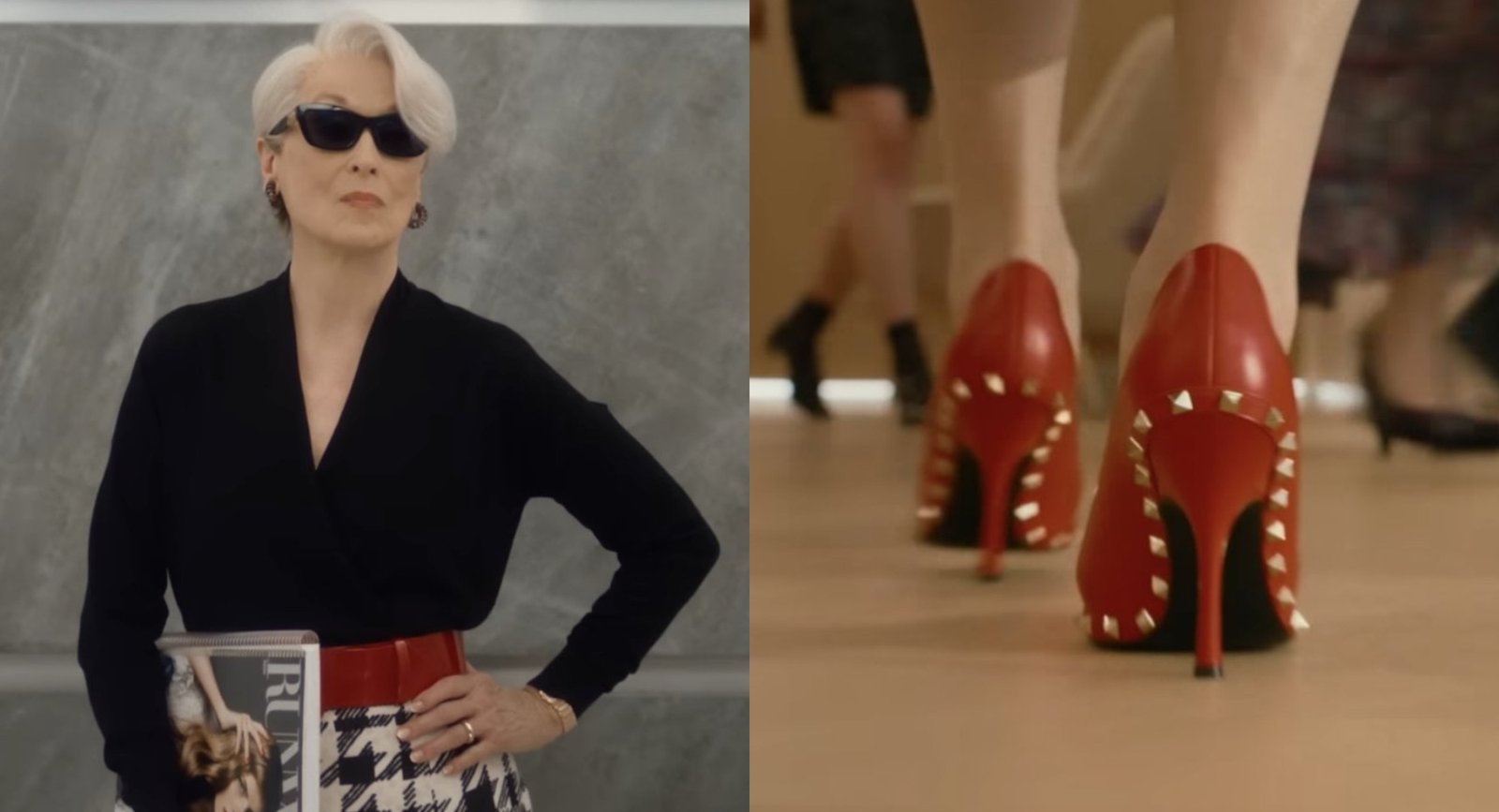 "Brimstone-Red" Valentino Rockstud Heels