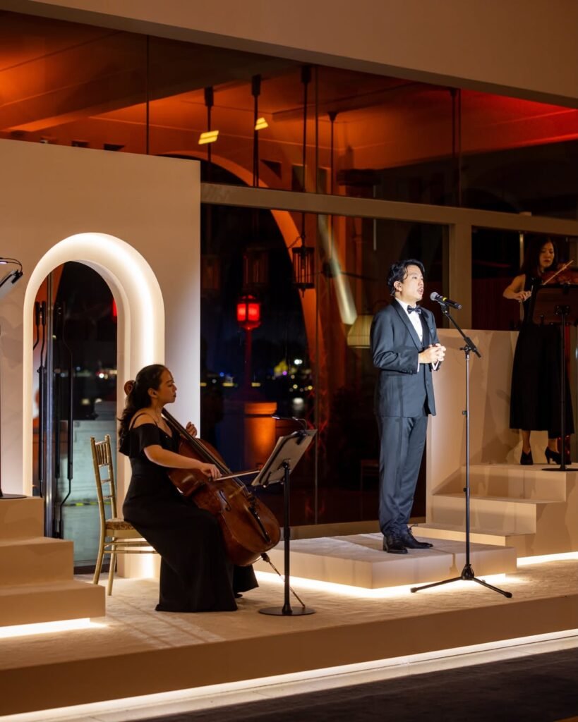 Tenor Jonathan Charles Tay Performs at the Bulgari High Jewellery Trunk Show Singapore 2026.