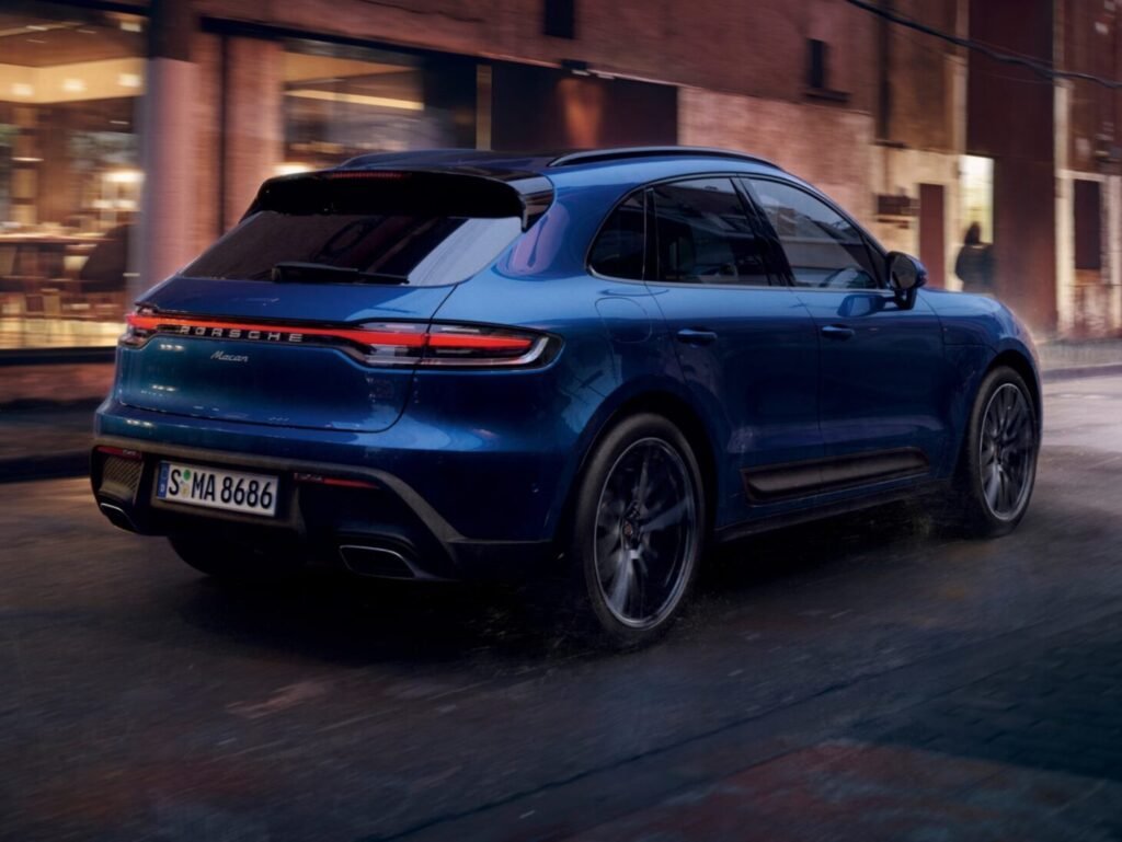 The 2026 Porsche Macan GTS in Blue.