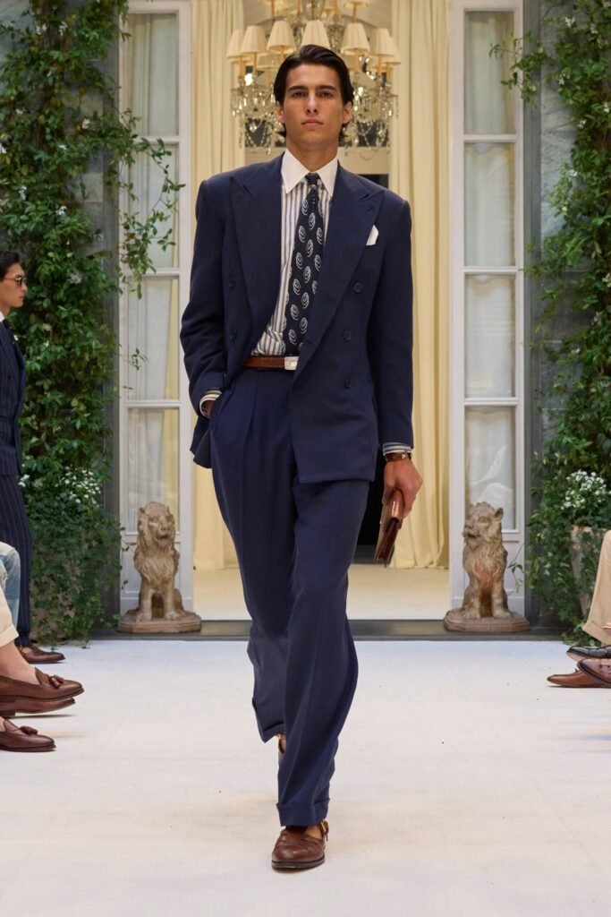Ralph Lauren Purple Label SS27, Look 3
